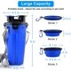 thumbnail image 3 of Botella de agua para perros con 2 cuencos plegables, botella de agua portátil 2 en 1 y comida para perros, gatos, mascotas, botella de viaje para caminar, hacer ejercicio, senderismo, acampar (azul), 3 of 5