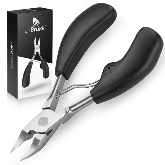 Lebrüke® Podiatrist Toenail Clippers - Nail Nipper for Seniors - for Thick & Ingrown Toe Nails - with Extra Sharp Blade