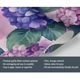 thumbnail image 4 of Hydrangea Mural - Purple Hydrangea Wallpaper, Watercolor Flower 3D Wall Mural For Living Room Bedroom, Floral Murals 55"W x 28"H (Not Peel and Stick), 4 of 6