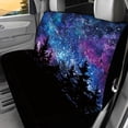 thumbnail image 2 of FUIALDOLG Rear Bench Car Seat Covers with Galaxy Forest Print, Elastic Bottom Dustproof Stretch Covers, 2 Pack for Sedan Auto Interior, 2 of 4