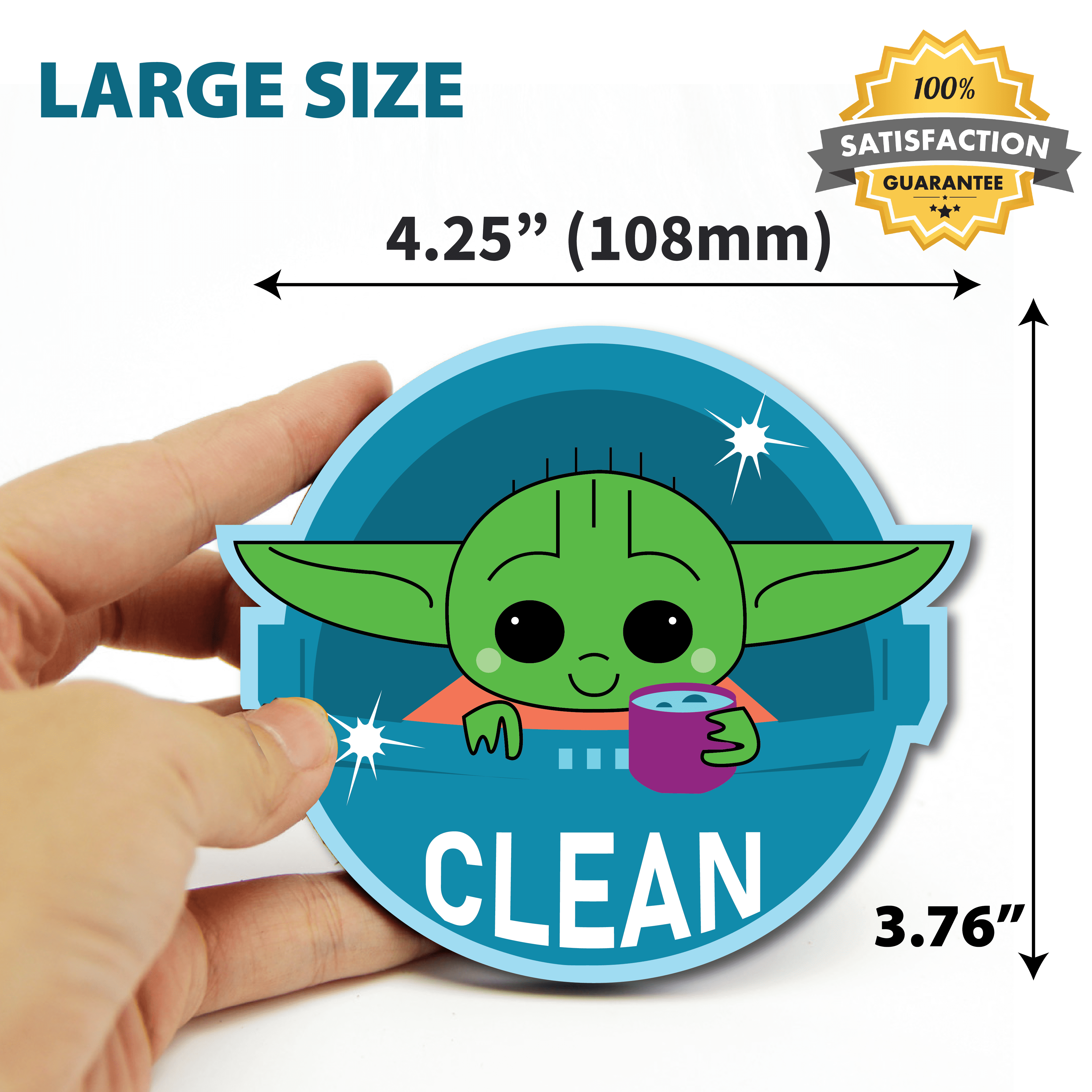 Strong Kitchen Flip Magnet Dish Washer Indicator 02 Grogu Baby Yoda Dishwasher Magnet Clean Dirty Sign Magnetic Metal Plate Double Sided Kitchen Dish Washer Magnet 