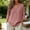 Pink, variant on Linen Shirts for Women Long Sleeve V Neck Linen Apparel Linen Blouses for Women Linen Popover Shirt Women Linen Blend Tops Relaxed Fit Casual Linen Collared Shirt Womens Gauze Tops,Gray,L