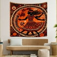thumbnail image 3 of Boho Decor Tapestry Aesthetic, for Office Bedroom College House Living Room 51x59in, Washable Boho Tribal Tapestry Curtain, Decorative Sophistication Geometric Shapes Mandala Wall Hanging Tapestry, 3 of 5