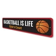 thumbnail image 4 of Basketball is Life Novelty Decor, Metal Wall Sign - 4x18 Inches, 4 of 4
