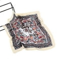 thumbnail image 4 of Lroveb Silk Scarf for Women Lady Muslim Cashew Print Scarf Vintage Bandanas Hair Scarfs Islam Folk-Custom Neckerchief Wrap Shawl Travel Neck Head Scarves, 4 of 4