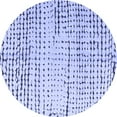 thumbnail image 1 of Ahgly Company Machine Washable Indoor Round Solid Blue Modern Area Rugs, 6' Round, 1 of 4