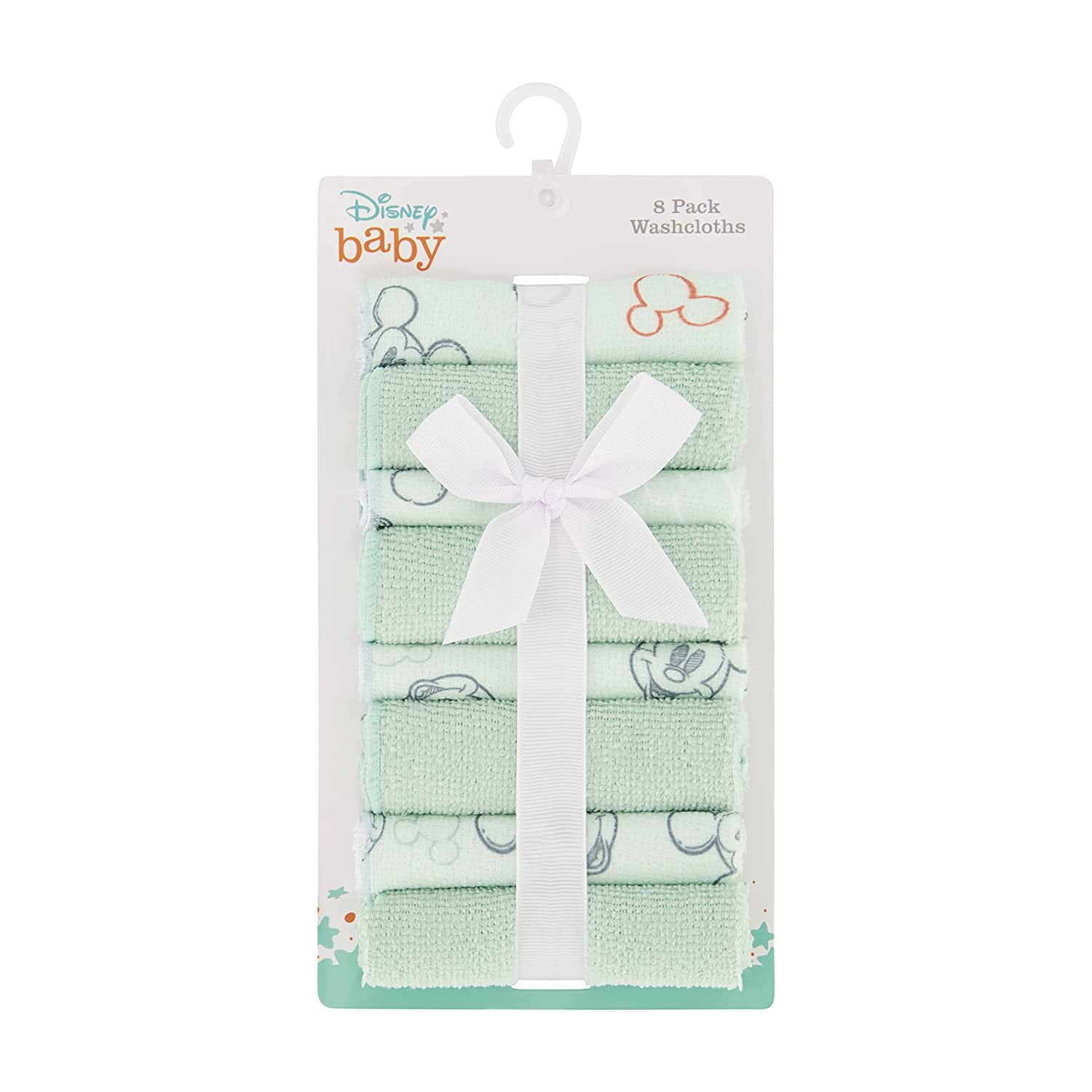 DDI 2367537 Mickey Mouse Baby Washcloths - 8 per Pack - Set of 24