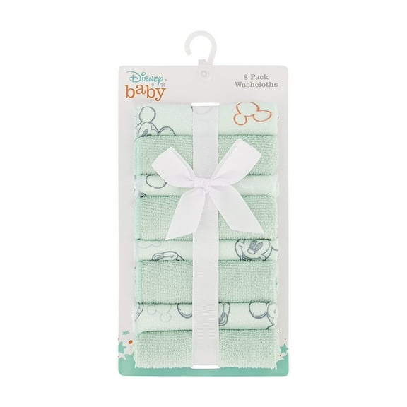 DDI 2367537 Mickey Mouse Baby Washcloths - 8 per Pack - Set of 24