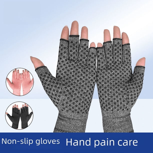 Guantes dispensadores de cáñamo gris para el cuidado de las manos y las muñecas de hombres y mujeres, antideslizantes y cálidos para deportes al aire libre y fitness