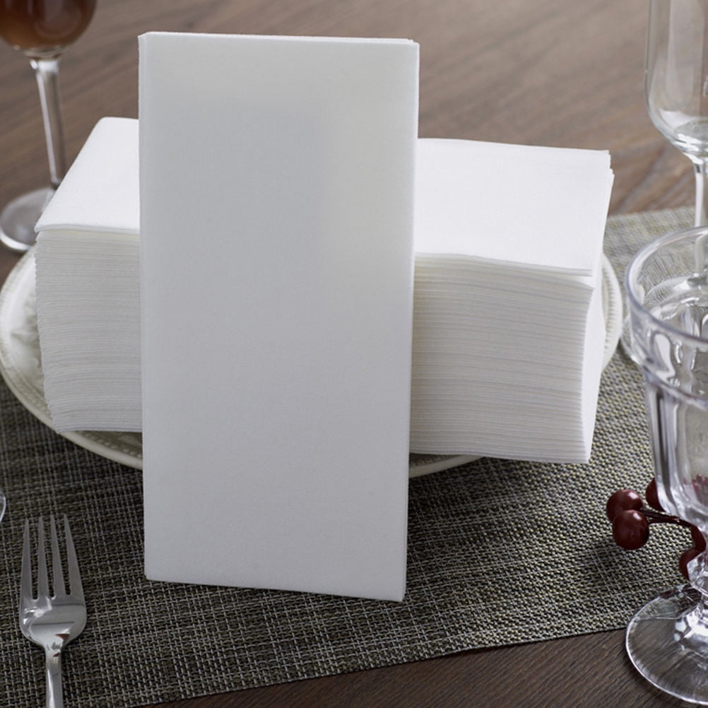UPKOCH Disposable Hand Towels for Bathroom Paper Thick Folded Design Guest Towels 100pcs