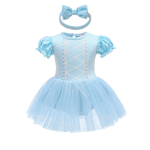 Vestido de tutú blanco como la nieve para niñas, trajes de Cosplay de princesa, conjuntos de ropa de bebé, vestidos de fiesta para niños, disfraz con diadema zhangyuxiang unisex