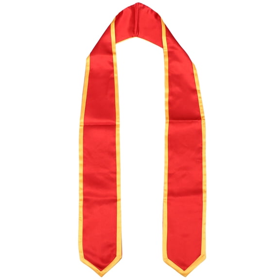 Graduate Honorary Sash for Graduation Ceremony, Unisex Etiquette Belt, Party Decoration Supplies 72 Inch, Red and