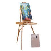 Italy High-Grade Sketch Box Folding Tripod Red Beech Man Sketching Easel Drawing Frame For Artist Painters Art Tool