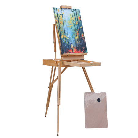 Italy High-Grade Sketch Box Folding Tripod Red Beech Man Sketching Easel Drawing Frame For Artist Painters Art Tool