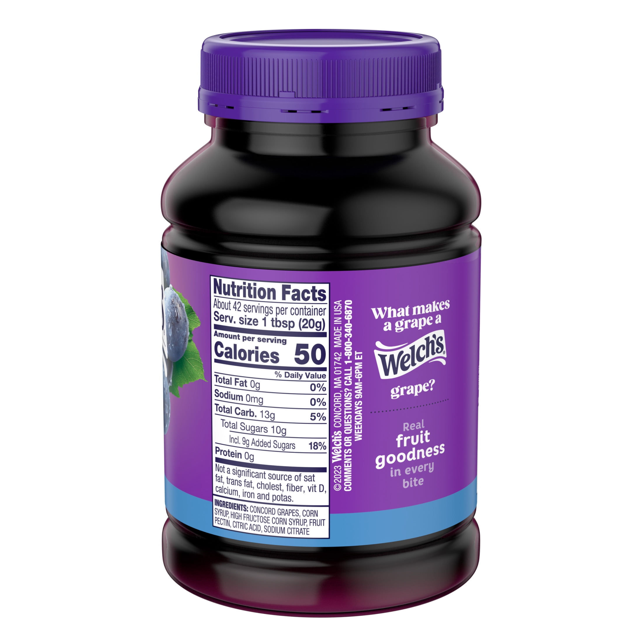 (2 pack) Welch's Concord Grape Jam, 30 oz Jar