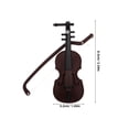 thumbnail image 2 of HAMPPLIES 6Pcs Lightweight Brown Violin Model Pendant for Christmas Tree and Festive Decor, 2 of 7
