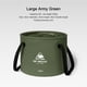 thumbnail image 3 of FLhrweasw Lavabo Plegable Cubo Plegable para Picnic Al Aire Libre (verde 20L), 3 of 9