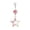 pink, variant on Star Pendant with Diamond Belly Button Ring and Navel Nail Piercing Jewelry-white