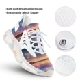 thumbnail image 3 of 2024 Sunset Scenery Women Or Men Lace Up Flat Sneakers Female Mesh Walking Footwear, 3 of 8