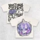 thumbnail image 3 of Camiseta de algodón de calle alta con estampado gráfico gótico de grafiti abstracto, camiseta holgada de gran tamaño para pareja punk Harajuku Y2K, nuevo estilo, 3 of 5
