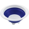 Progressive International 3 Qt Collapsible Colander, Blue and White