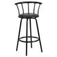 thumbnail image 2 of Pemberly Row 30" Crown Back Bar Stool in Black, 2 of 4