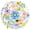 6A-70pcs, variant on 35pcs-70pcs Floral Stickers Daisy Stationery Stickers Colorful Nature Kids Stickers for Suitcase Laptop Notebooks