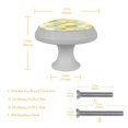 thumbnail image 4 of 4PCS Round Cartoon Lemon Cabinet Fluorescence Knob Glowing in the Dark Furniture Drawer Pulls Handle with Screws, 4 of 5