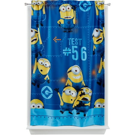 Universal Minions "Mishap" Room Darkening Boys Bedroom Curtain Panel