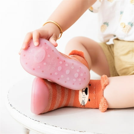 

Quealent Baby Booties Kids Baby Booties Boys Girls Plush Warm Winter Shoes Hiking Snow Boots Toddler Orange 6 Months