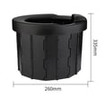 thumbnail image 3 of Asientos de inodoro plegables multiusos para urinarios, ideales para viajes autónomos en la playa al aire libre. negro, 3 of 9