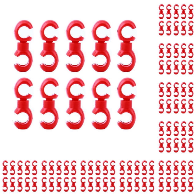 Sonducket 10 piezas Clips de cable de freno Abrazaderas de línea extraíbles Accesorios Rojo Type5 NO5