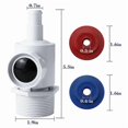 thumbnail image 5 of Pool Cleaner Universal Wall Fitting UWF Connector Assembly 9-100-9001 for Zodiac 280 380 3900 Pool C, 5 of 5