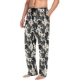 thumbnail image 5 of FREEAMG Stars Camouflage Pajama Pants for Men, Men's Separate Bottoms, Pure Cotton Comfortable Lounge Pants for Men（13）, 5 of 7
