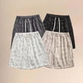 thumbnail image 3 of FUZHIQ Men's Cotton Casual Shorts Elastic Waist Solid Outdoor Sweat Shorts Breathable Walking Summer Shorts Pull-On Knit Shorts with Pockets Daily Wear,XXXXL, 3 of 5