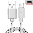 thumbnail image 1 of Cable Micro USB 1m/2m/3m Cable cargador USB de sincronización de datos para Samsung Huawei Xiaomi HTC teléfono Android Cables Microusb trenzados de nailon Tan Jianjun unisex, 1 of 2