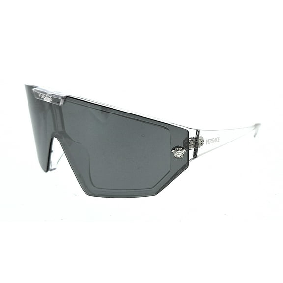 Versace VE 4461 Plastic Unisex Shield Sunglasses Crystal 47mm Adult