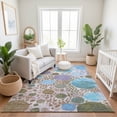 thumbnail image 7 of Addison Rugs Mayfield Premium Machine Washable Transitional Geometric Khaki Rectangle Rug, 3' x 5', 7 of 7