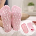 thumbnail image 2 of Xinwanna Moisturizing Socks Gel Aloe Foot Spa Socks with Vitamin E Reusable Exfoliating Anti Crack Socks for Dry Dead Skin Remover Foot Care (Blue,One Size), 2 of 13