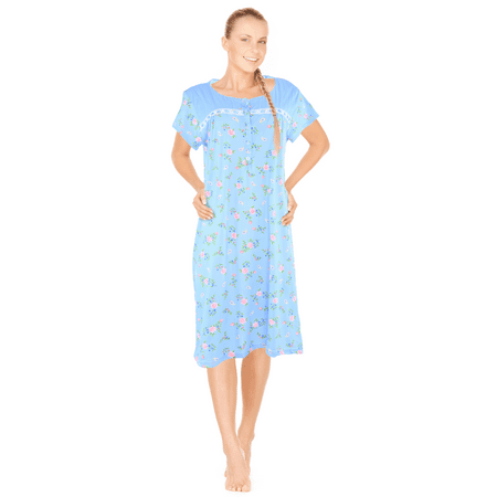 

JEFFRICO Womens Nightgowns Sleepwear Soft Pajama Dress Nightshirts Plus Size