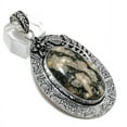thumbnail image 2 of Natural Ocean Jasper Gemstone Handmade 925 Sterling Silver Pendant 2.80", 2 of 2