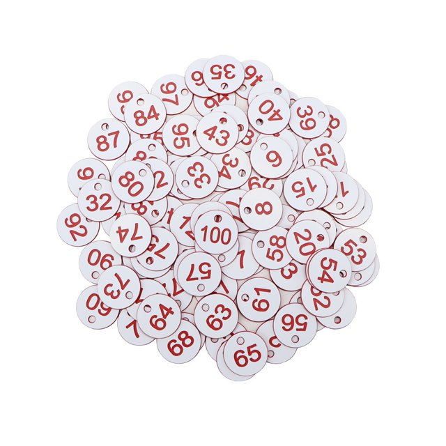 Round Number Husbandry Farm Beehive Label Beekeeping Box Numbered With Hole Tag Animal Livestock Markers Classification Sign30PCS (No. 1 to 30)&Dia. 3.5cm He Qiyong unisex