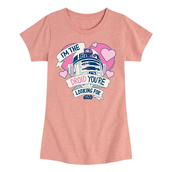 Star Wars - Valentine Droid You're Looking For - Toddler And Youth Girls Fitted Short Sleeve Graphic T-Shirt