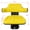 85#Yellow,Steel, variant on 3-Speed Heavy-Duty Air Mover - Compact 1600 Rpm Floor & Carpet Dryer for Basements & Garages