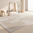 thumbnail image 3 of Light Luxury Rugs for Bedroom Large Area Anti-slip Mat Cream Style Living Room Decoration Plush Rug Fluffy Soft Study Carpet My Lux Decor Round, 3 of 8