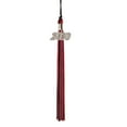 thumbnail image 3 of Class Act Graduation Graduation Tassel - 2020 - Silver Charm - 2 Color, Maroon / White, 3 of 9