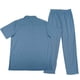 thumbnail image 5 of Pantalones de Cintura Elástica para Hombre Set Casual de Verano con Cremallera de Manga Corta Y Pantalones de Bolsillo con Cordón con Bolsillos de Cremallera para Hombres, 5 of 9