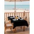 thumbnail image 2 of 54x80 Inch Outdoor Tablecloth with Umbrella Hole Zipper Rectangle Black Rectangular Tablecloths Outside Waterproof Solid Color Farmhouse Black Patio Table Cloth Cover for Picnic Party, 2 of 8