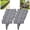 grey, variant on 10 Pack Faux Stone Garden Edging Border, Plastic Lawn Edge | No-dig landscape edging with built-in stakes, Weatherproof & Easy to Install for Flower