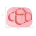 thumbnail image 5 of Assiettes Compartimentées en Silicone pour Tout-Petits - Assiettes Portatives Antidérapantes à Succion pour Enfants, Bébés, Assiette de Souper pour Tout-Petits, 5 of 5